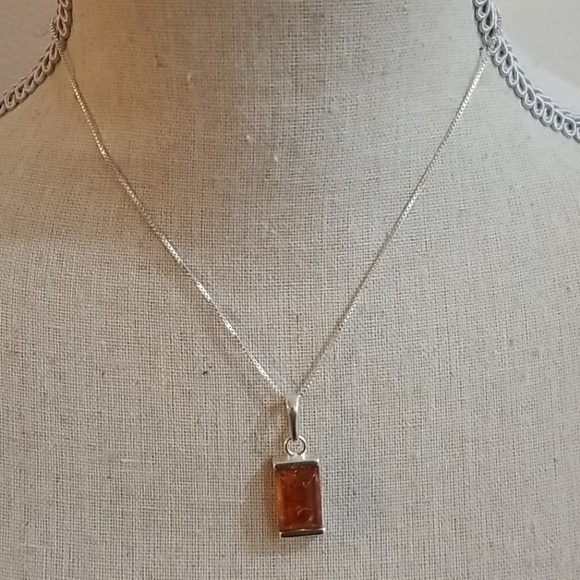 Jewelry - Italian Sterling Silver Necklace with Pendant